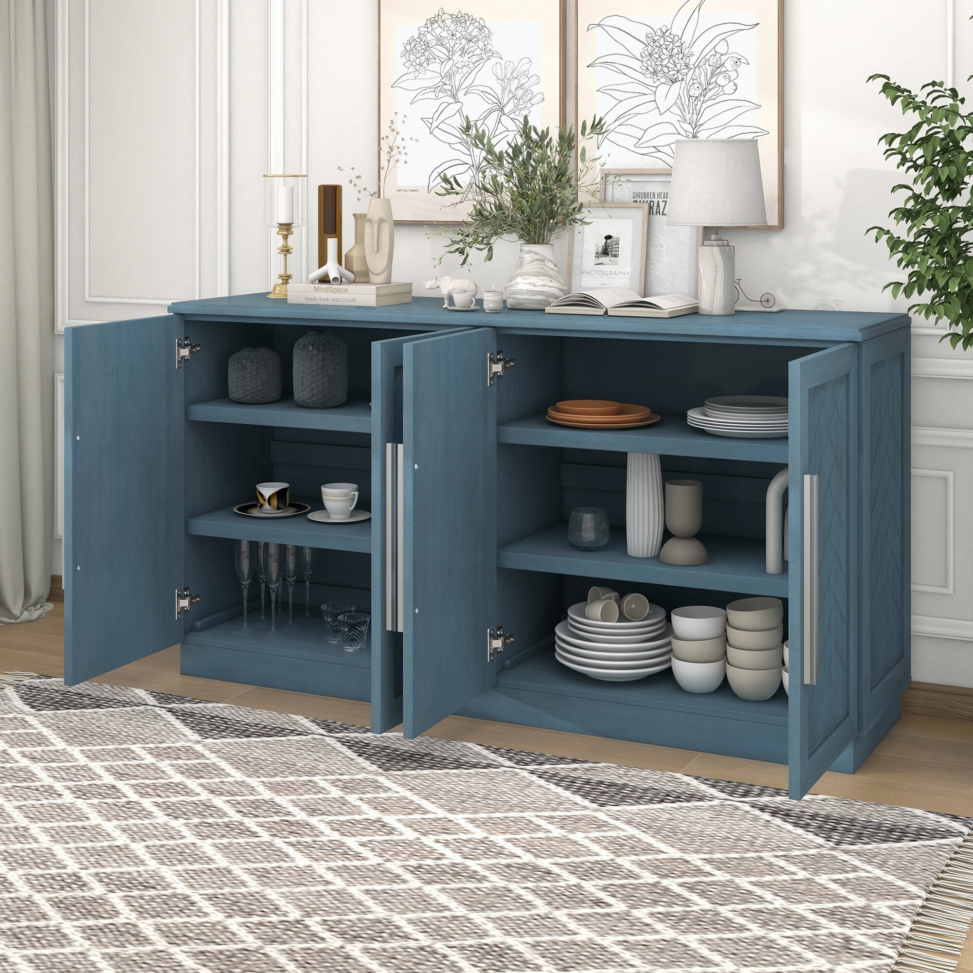 Server buffet deals sideboard cabinet