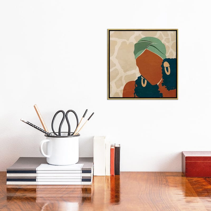 iCanvas "Head Wrap No. 1" by Domonique Brown Framed Canvas Print