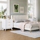 preview thumbnail 7 of 12, Garvee Modern 3 Drawers Sofaside End Table Chairside Table Set of 2 with Gold Handle for Living Room