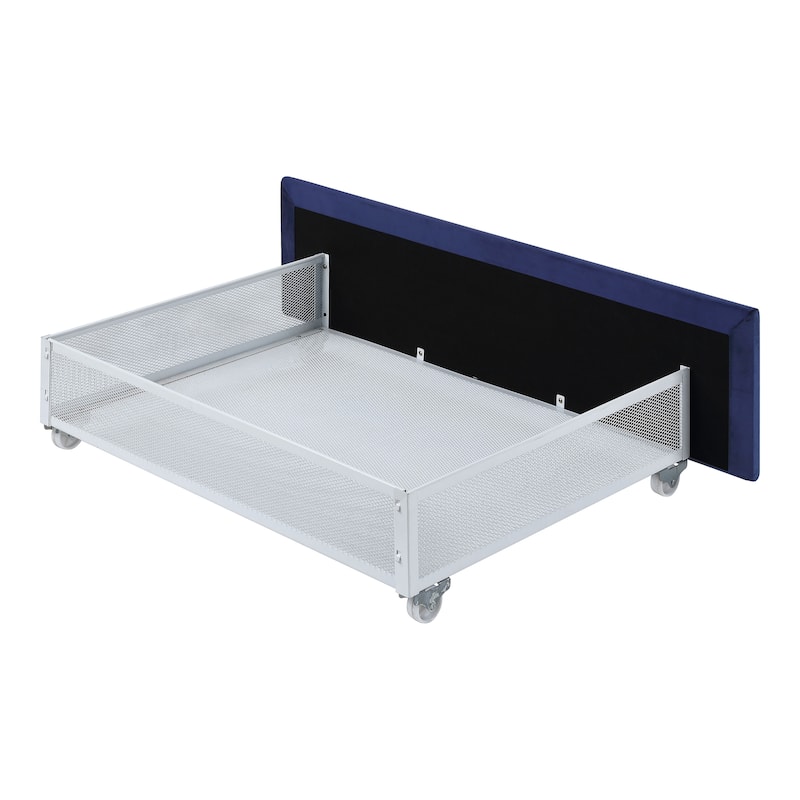 Rhiv Art Deco Upholstered 4-drawer Storage Bed by Furniture of America