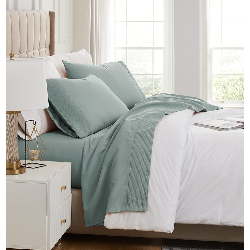 Vilano 21-inch Extra Deep Pocket 4-Piece Bed Sheet Set with Pleated Hem