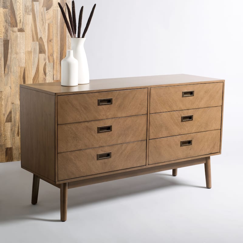 SAFAVIEH Couture Zylfie 6-Drawer Dresser - Wheat