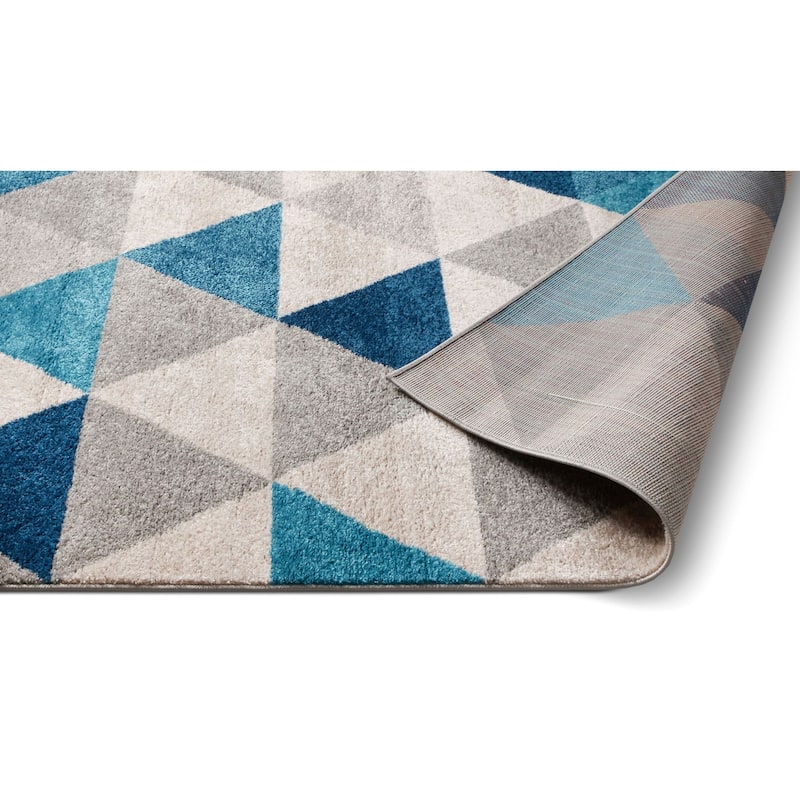 Well Woven Mid Century Modern Geometric Area Rug - 5'3" x 7'3" - 5'3" x 7'3"