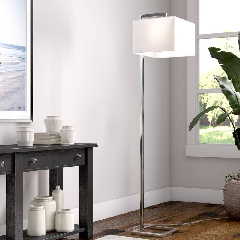 Grayson 68" Tall Floor Lamp with Fabric Shade