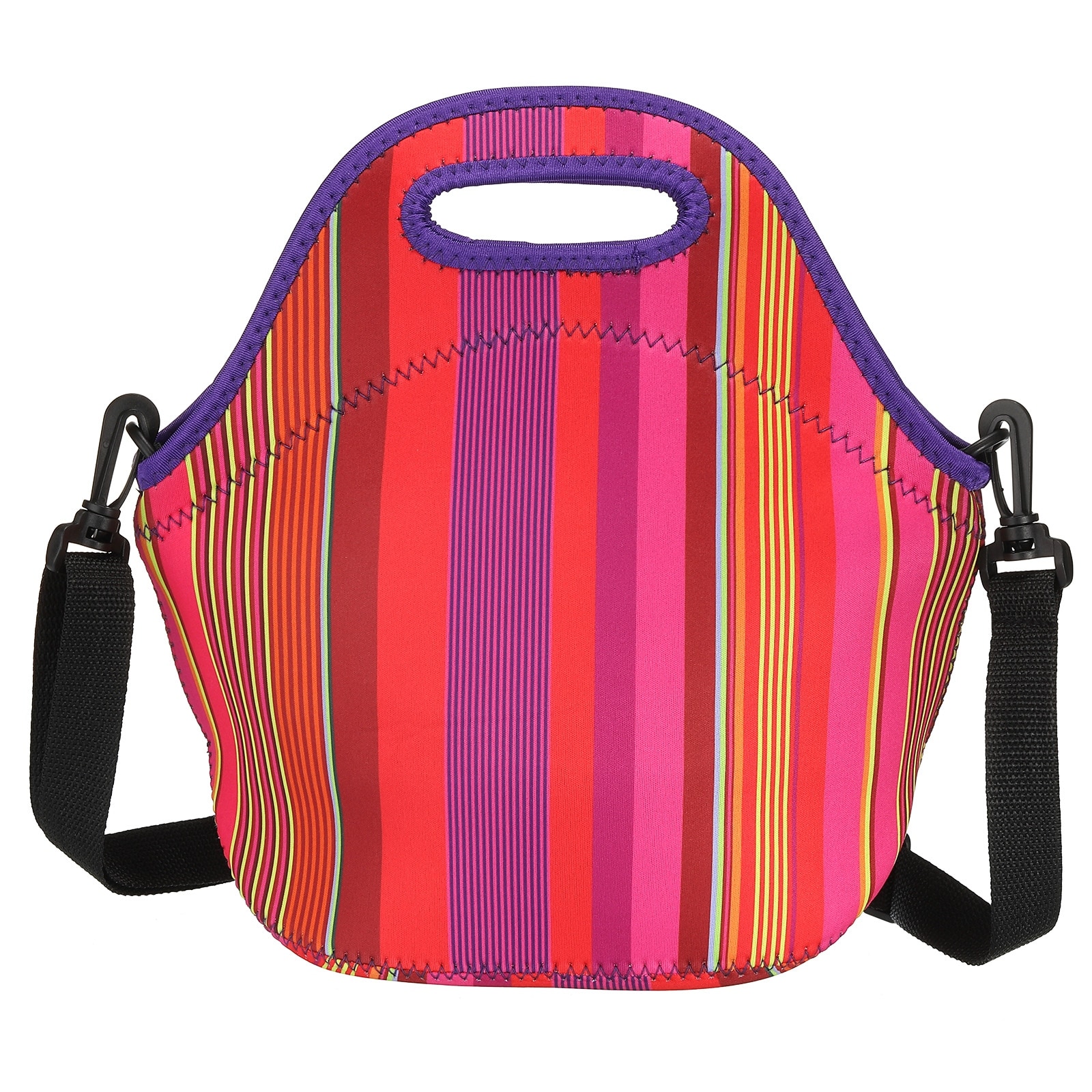 Neoprene lunch bag sales with shoulder strap
