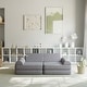 preview thumbnail 23 of 75, Soft Foam Modular Kids Play Couch with 6 Sectional Sofa Pieces - 27.5"D x 56"W x 17.25"H