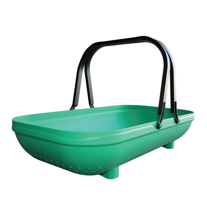 Green Colander Garden Trug 22"L x 12"W x 5"H 1.25lbs