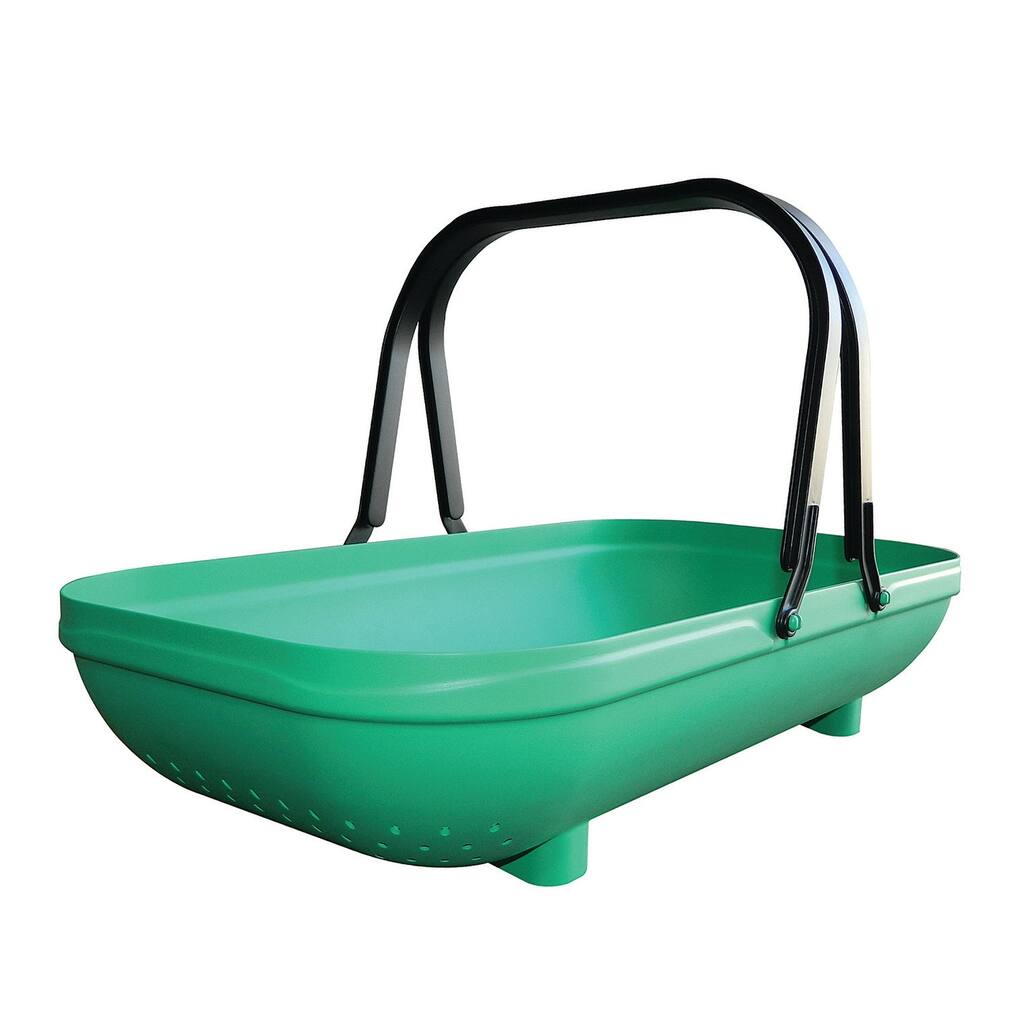 Green Colander Garden Trug 22"L x 12"W x 5"H 1.25lbs