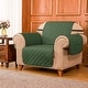 preview thumbnail 10 of 45, Subrtex Armchair Reversible Couch Cover Quilted Slipcover Furniture Protector Dark Green