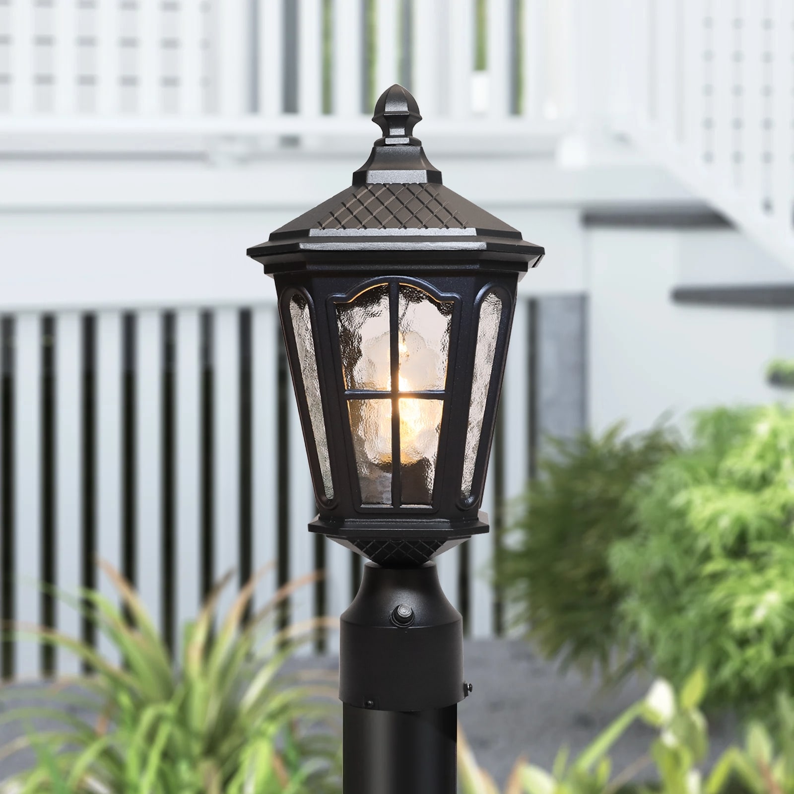 Outdoor -Light 17.5'' H Post Light with Pier Mount Base(Pack or 2)  Bed Bath  Beyond 35547466