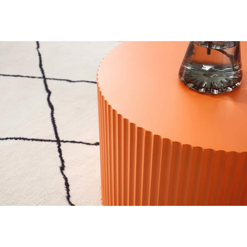 Nesting Table Set of 2,Handcraft Round Coffee Table for Living Room