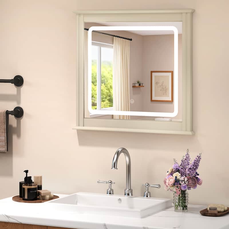 Smart LED Vanity Mirror with 3-Color Light