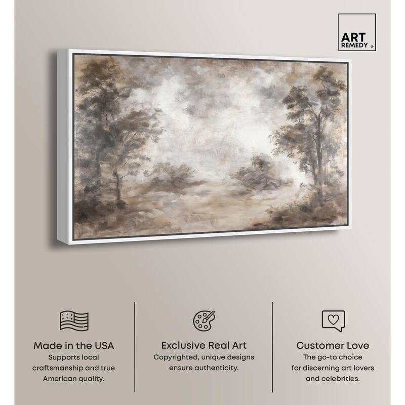 Veiled in Fog Canvas by Art Remedy
