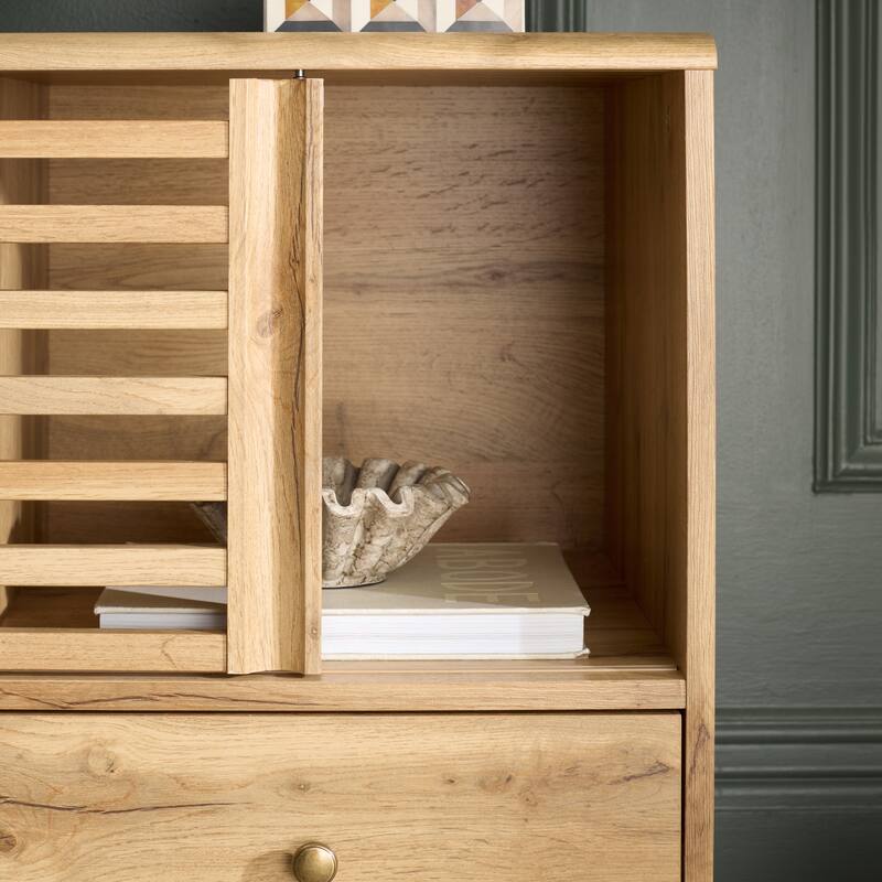 SAFAVIEH Home Adrin 3 Drawer Sideboard - 63"W x 17"D x 29"H