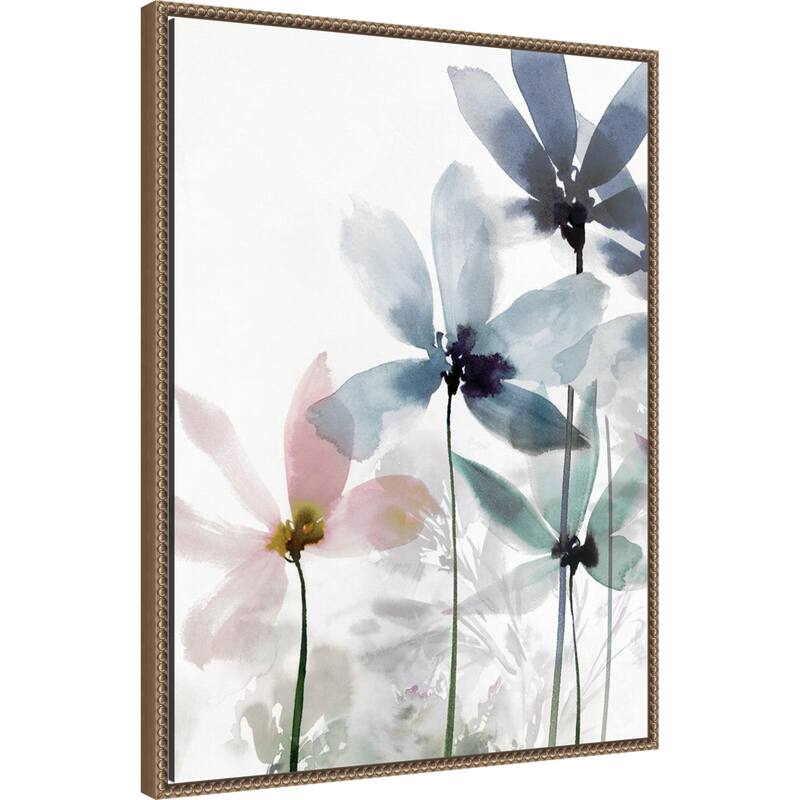 Whimsical Blossoms No. 2 by Aria K (23 x 30 in.), Framed Canvas Wall Art Print
