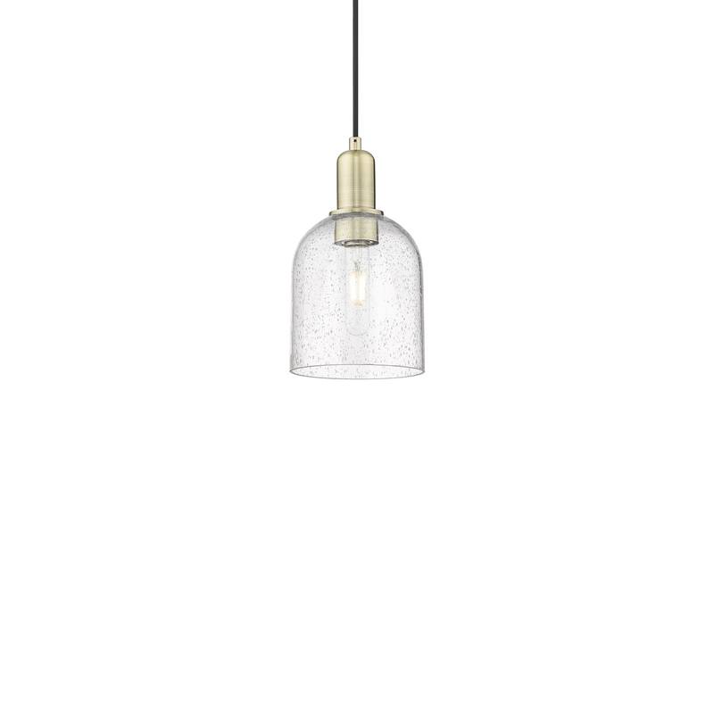 Innovations Lighting 716-1P-11-6 Bella Pendant Bella 6" Wide Mini - Antique Brass / Seedy