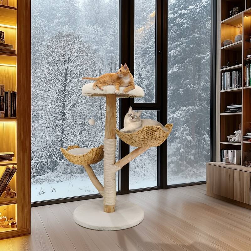 Cat Tree Tower Condo Furniture Scratch Post for Kittens Pet House Play