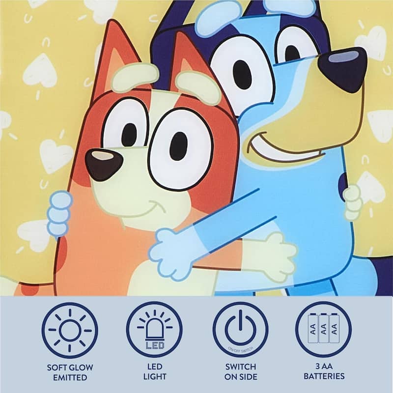 Bluey and Bingo LED Dual Wall Art