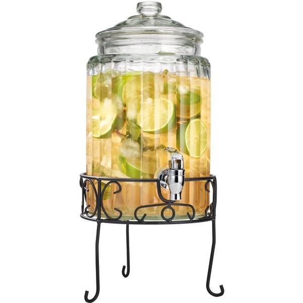 Shop Palais Glassware Strie Beverage Dispenser Decorative Ribbed
