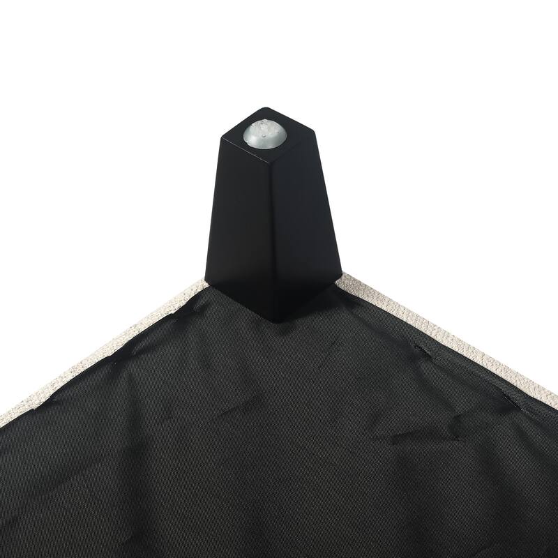 Adeco Linen Rectangle Storage Ottoman for Living Room Bedroom