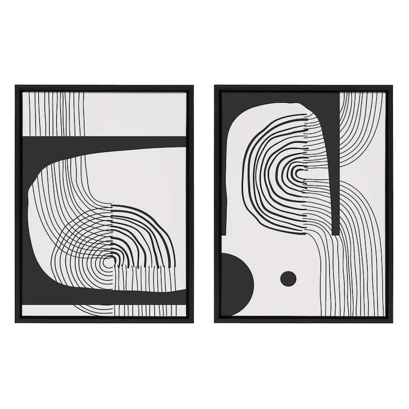 Kate and Laurel Sylvie Minimal C D Canvas by The Creative Bunch Studio
