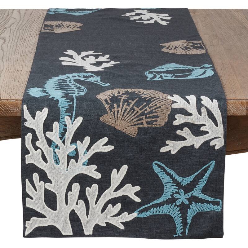 Sea life Print Table Runner - 16"x120"