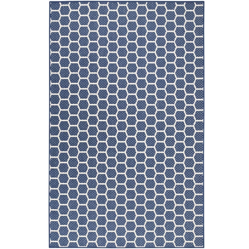 Nourison Reversible Indoor Outdoor Indoor/Outdoor Geometric Area Rug