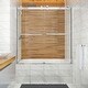 preview thumbnail 22 of 25, Seawin 56 - 60 in. W x 64 in. H Mara Frameless Bypass Sliding Bathtub Door 10 mm Tempered Glass with NanoShield™ Coating Chrome