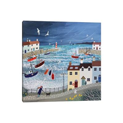 iCanvas "Stormy Harbour" by Jo Grundy Canvas Print