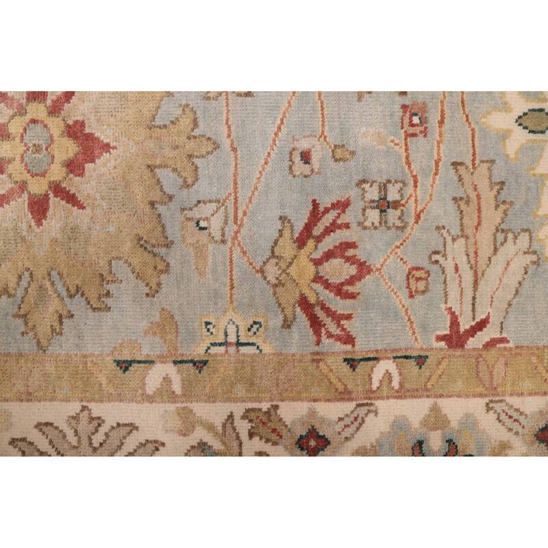 ECARPETGALLERY Hand-knotted Jules Serapi Light Denim Blue Wool Rug - 8'0 x 10'1