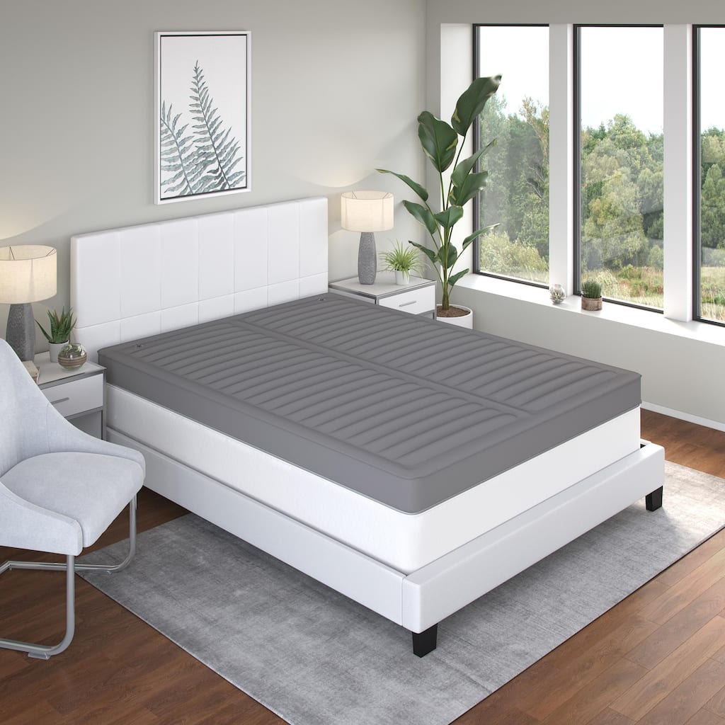 TopAire Supreme Inflatable 4 in. Mattress Topper - Air Filled Topper with Dual Adjustable Firmness