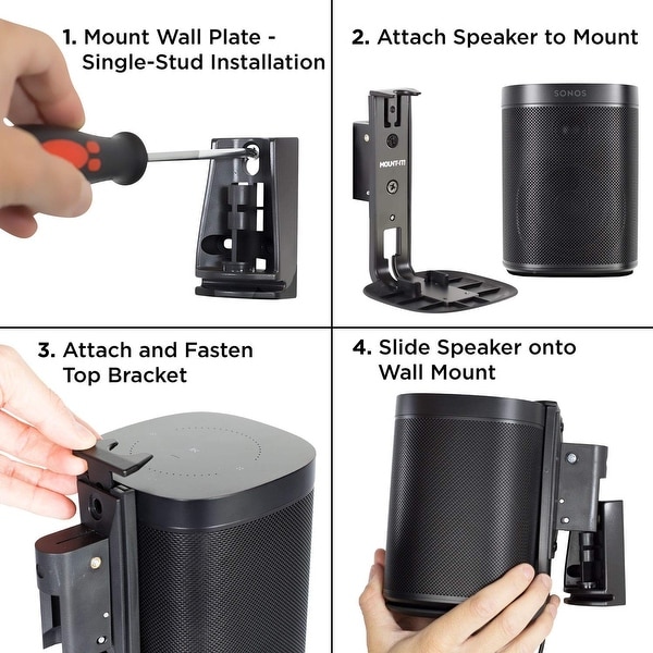 Mount It Adjustable Speaker Wall Mount for SONOS One One SL and