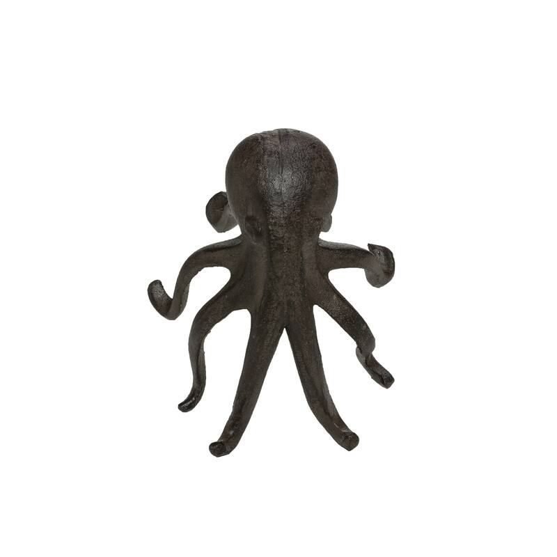 Cast Iron Octopus Figurine Phone/Tablet Holder - 5.9"L x 5.3"W x 4.8"H