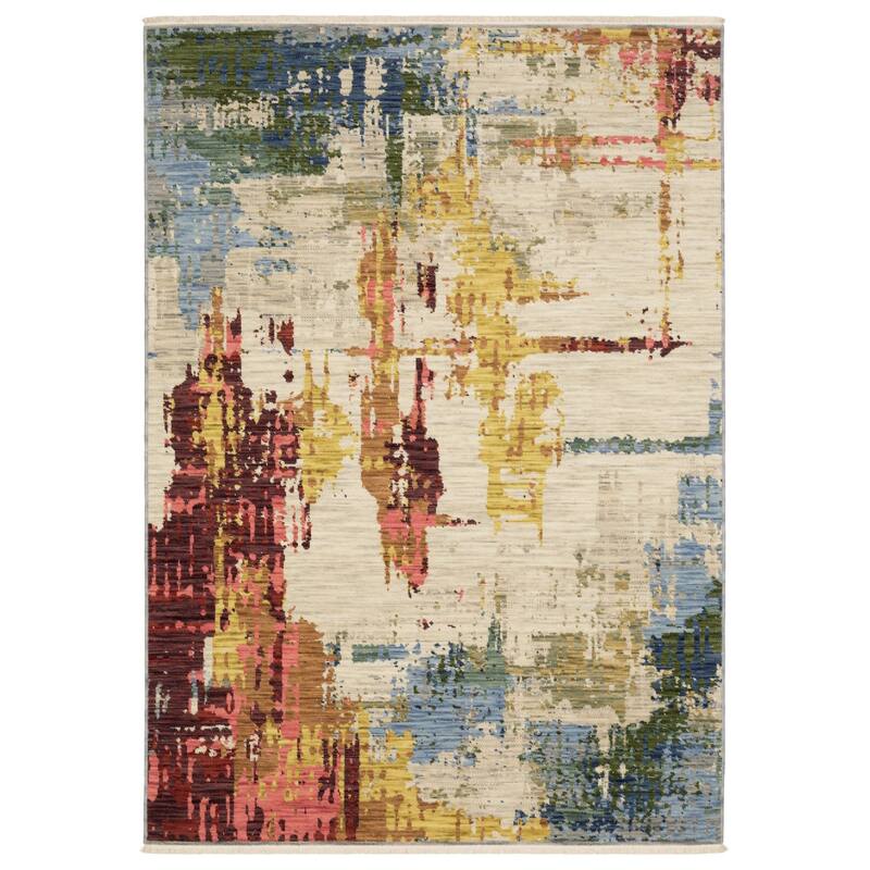 HomeRootsAbstract Modern Rectangle Area Rug