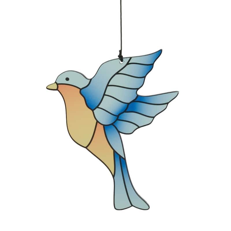 Floral Bird Chime 32" - Bluebird