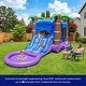 preview thumbnail 3 of 10, HeroKiddo 26 ft. Enchanted Forest Bounce House Dual Water Slide with Detachable Pool, Inflatable Combo for Kids