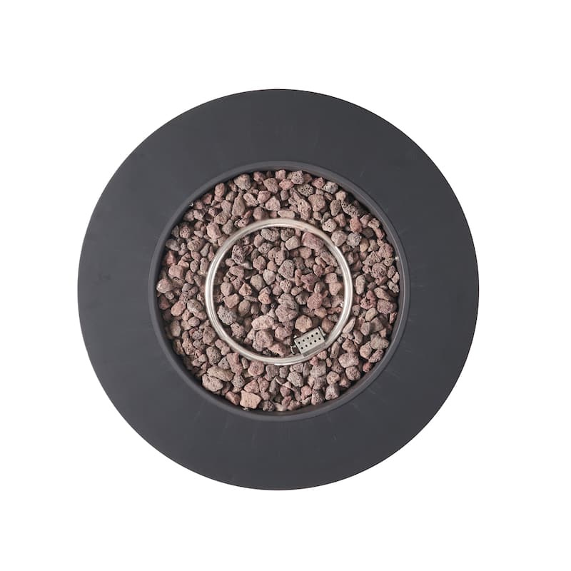Wellington Outdoor 40,000 BTU Circular Fire Pit (No Tank Holder) by Christopher Knight Home