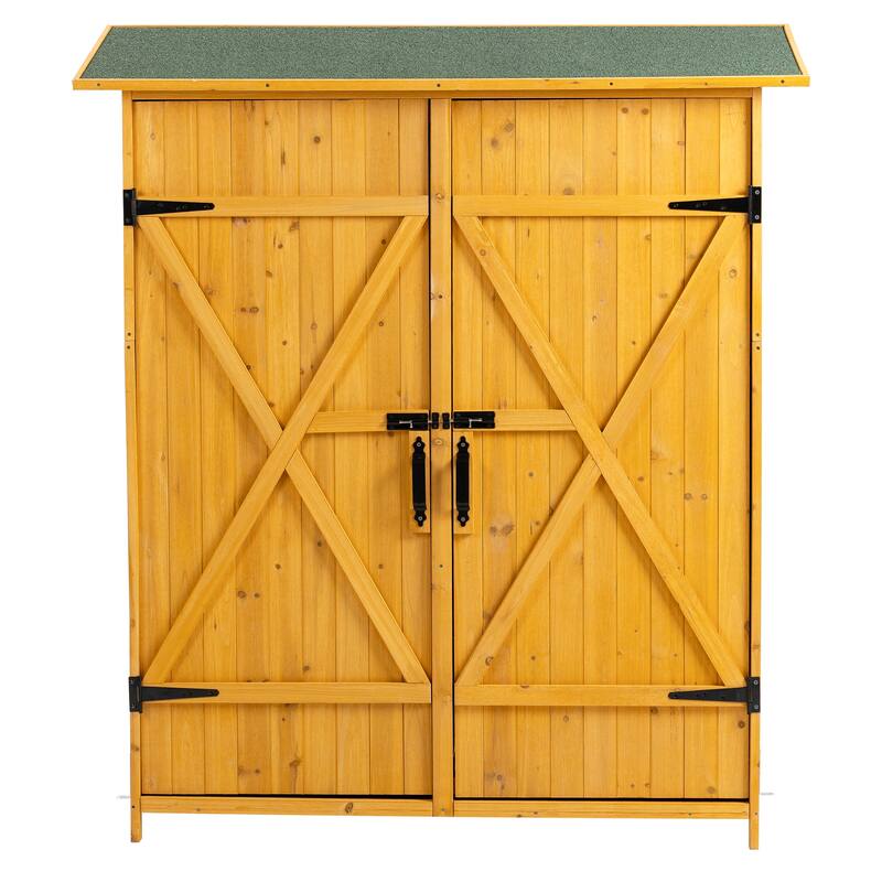 Merax Outdoor Storage Shed with Lockable Door
