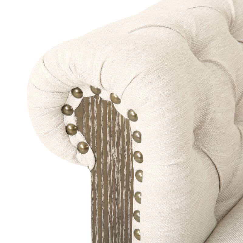 39" Upholstered Button Tufted Club Chair