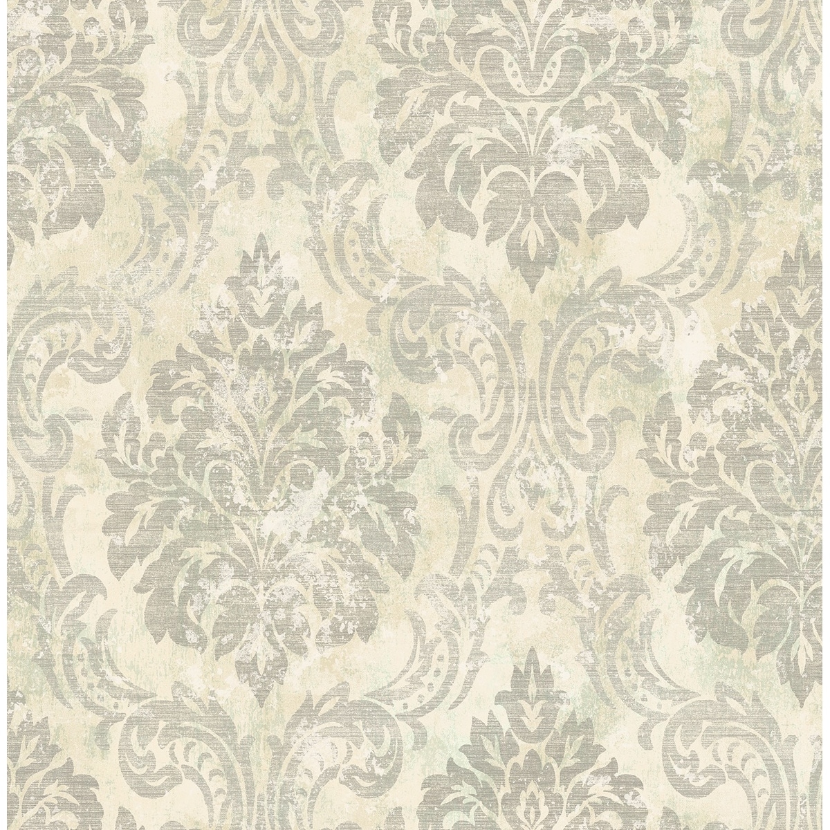 Seabrook Designs Metropolitan Damask Unpasted Wallpaper