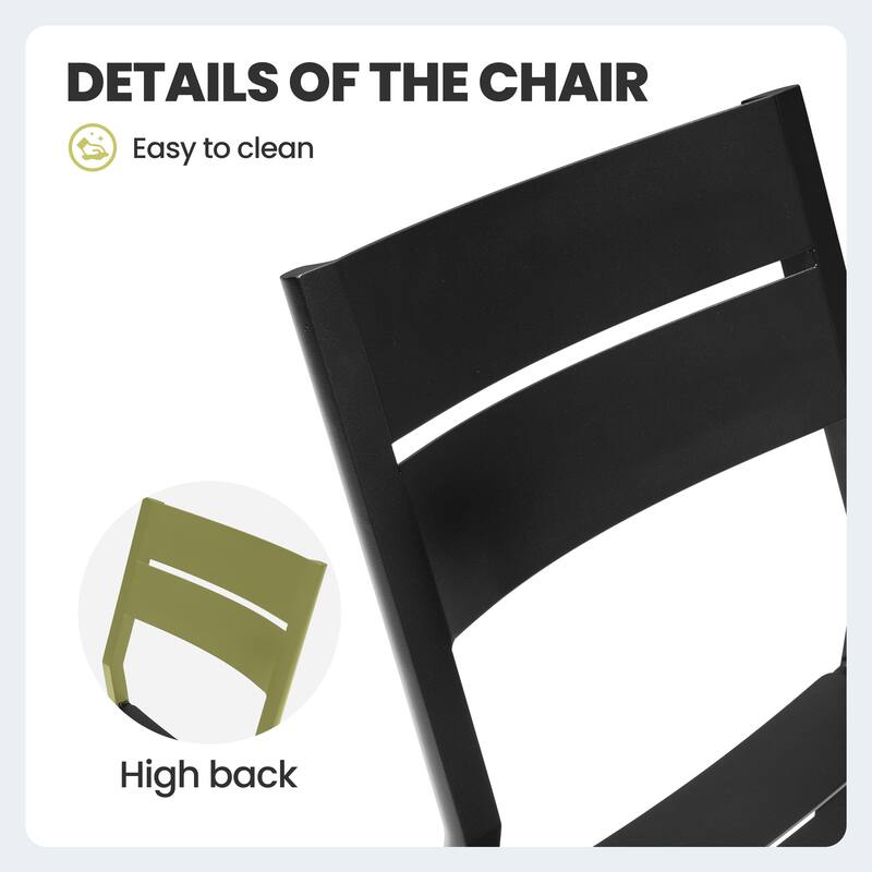 7/9/11/13-Piece Patio Dining Set Outdoor All-Weather Aluminum Dining Table with Umbrella Hole and Stackable Chairs