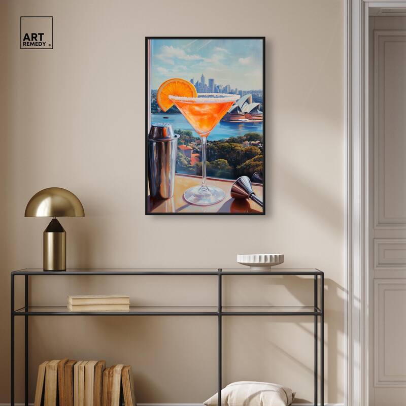Classy Drink in Australia Canvas by Art Remedy