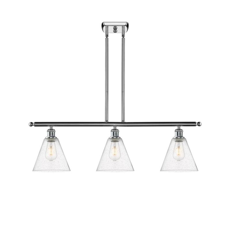 Innovations Lighting 516-3I-11-36 Berkshire Linear Berkshire 3 Light - Polished Chrome / Seedy