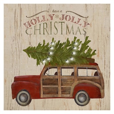 Holiday Holly by Beth Albert Canvas Art Print