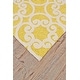preview thumbnail 3 of 2, Geometric Floral Yellow/Ivory Modern Contemporary Rug