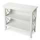 preview thumbnail 1 of 4, Handmade Butler Newport Glossy White Wood Low Bookcase Glossy White