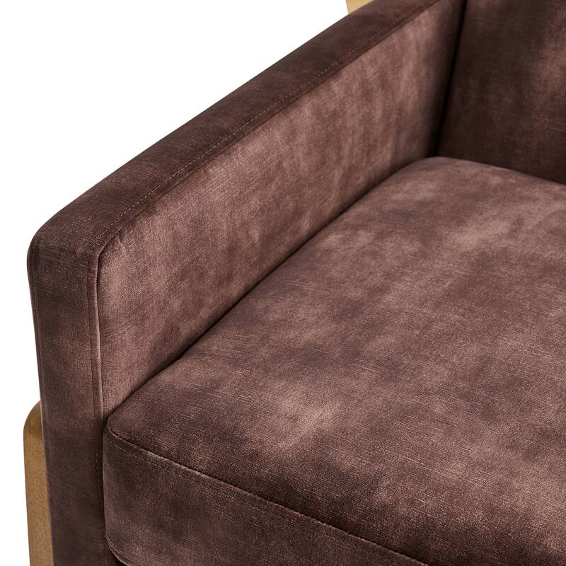 Margrate Wood Arm Tufted Back Accent Chair by Greyson Living