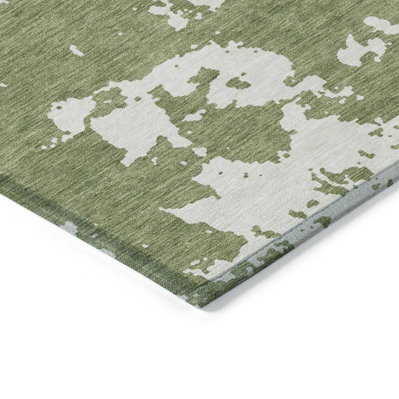 HomeRoots Abstract Transitional Rectangle Outdoor Rug