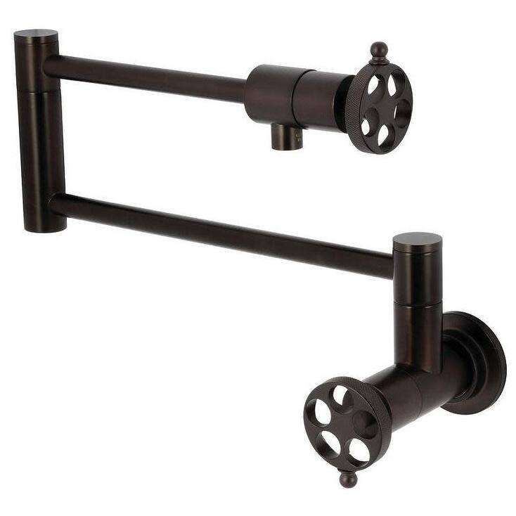 Kingston Brass KS410.RKZ Wendell 4 GPM Wall Mounted Single Hole Pot - Oil Rubbed Bronze