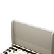 preview thumbnail 6 of 6, Queen Upholstered Bed Frame with High Headboard and Wooden Slats No Box Spring Needed Easy Assembly